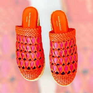 Paloma Barcelo Women’s Pink & Grenadine Naia Platform Clog US Size 8